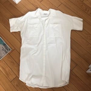 MADEWELL Buttondown Mini Dress / Large
